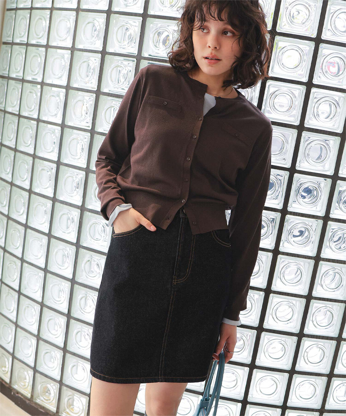 titivate「UVケアコンパクトニットカーディガン」|ニット・セーター|