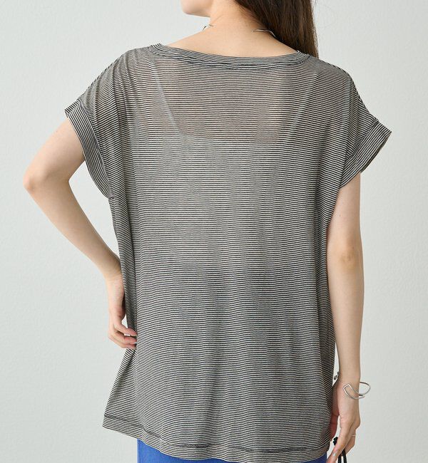  「ミジンボーダーロゴプリントTシャツ」|Tシャツ・カットソー|