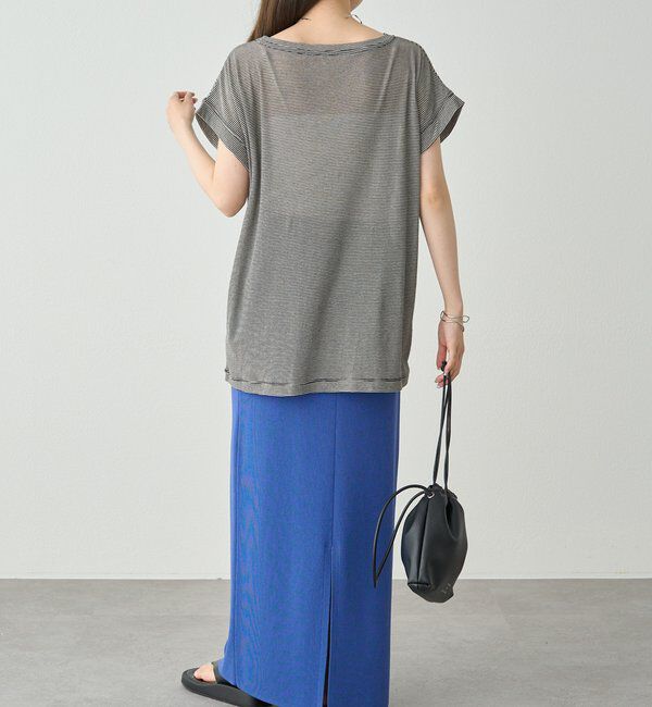  「ミジンボーダーロゴプリントTシャツ」|Tシャツ・カットソー|