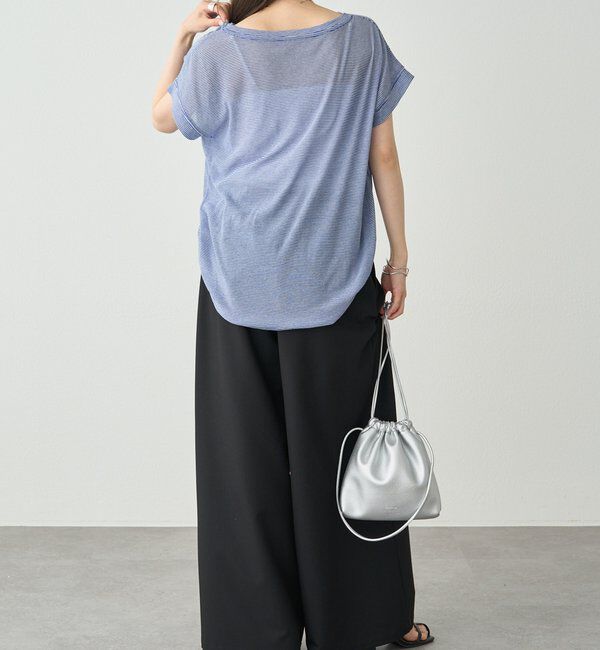  「ミジンボーダーロゴプリントTシャツ」|Tシャツ・カットソー|