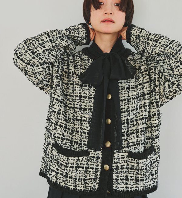  「シアーリボンタイ2WAYブラウス」|シャツ・ブラウス|