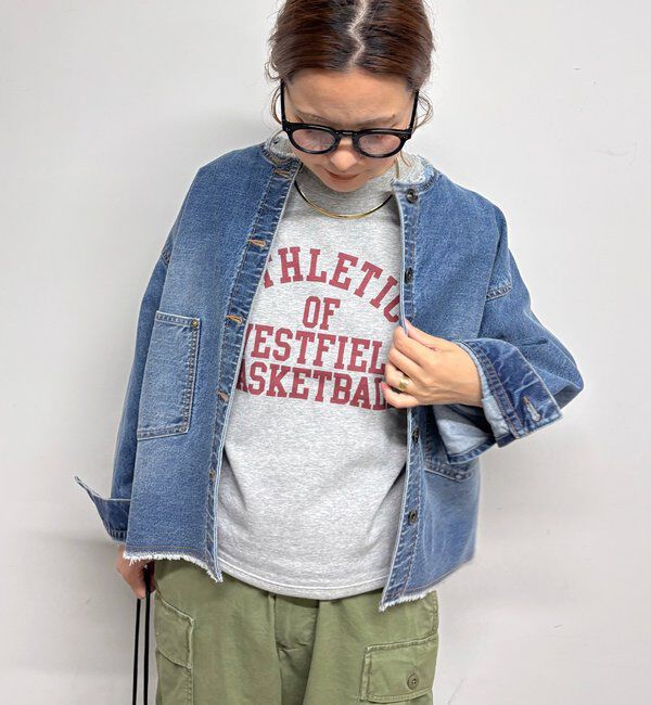  「【＠remi_usus企画】カレッジロゴミニ裏毛スウェットT」|プルオーバー|