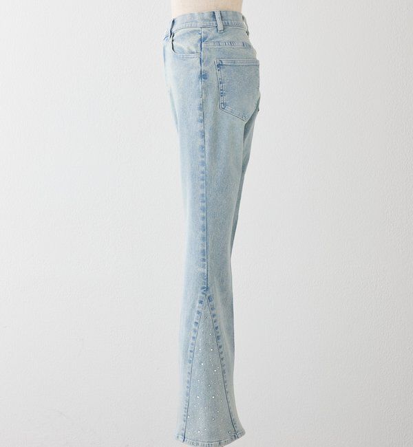  「サイドビジューフレアーデニム」|その他|