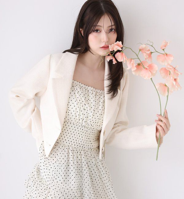  「肩リボンティアードキャミワンピ」|ワンピース|