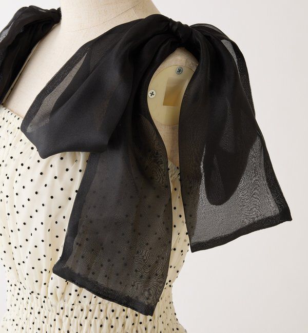  「肩リボンティアードキャミワンピ」|ワンピース|