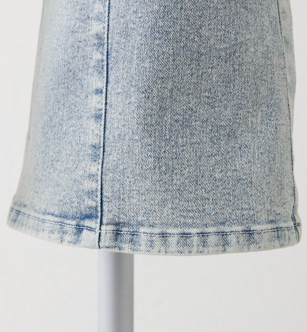  「【SMサイズ展開あり】サイドスリットリボン美脚デニムパンツ」|その他|