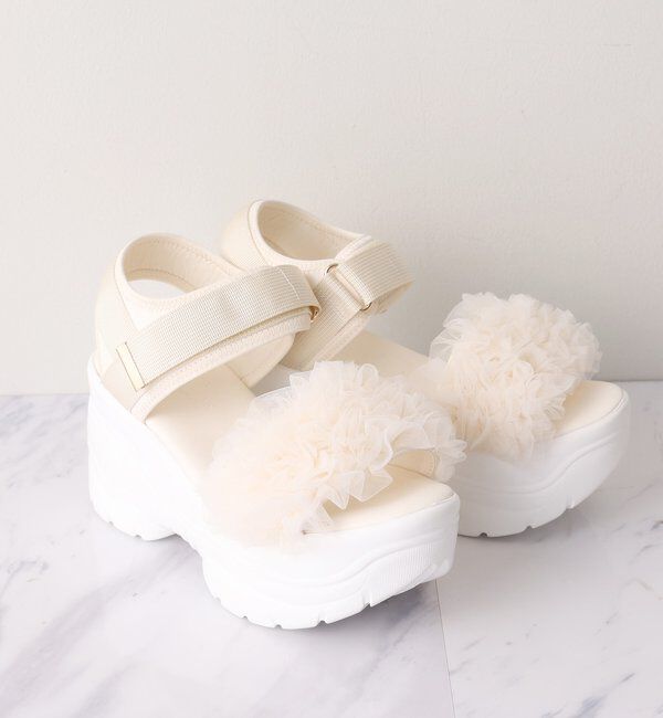  「チュールフリル厚底スポサン」|その他|