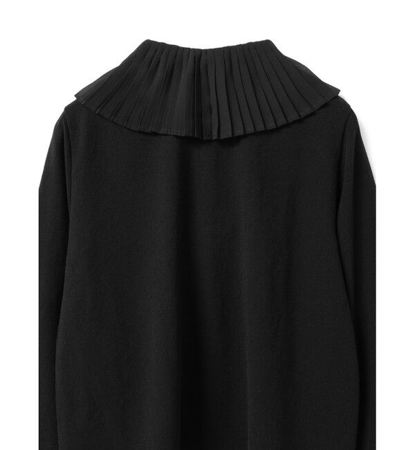 mizuiro ind「mizuiro ind プリーツカラーシャツプルオーバー」|シャツ・ブラウス|