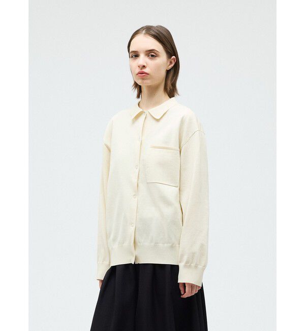 mizuiro ind「mizuiro ind シャツカーディガン」|カーディガン|