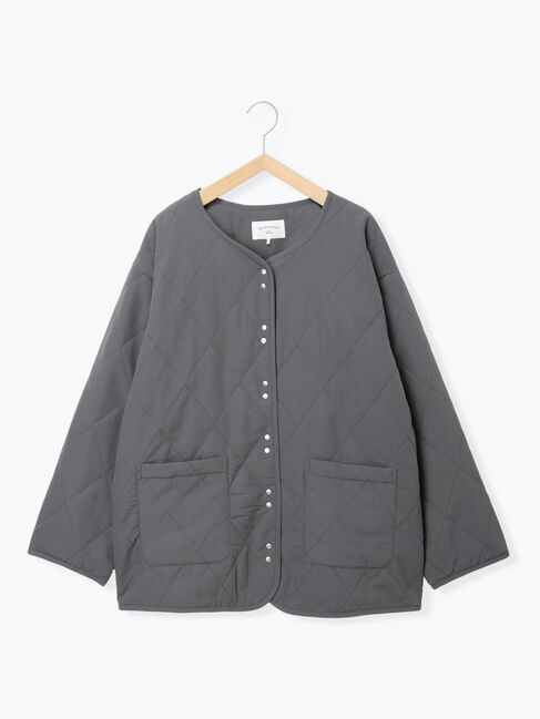 Samansa Mos2 blue「キルトミドルコート」|その他|