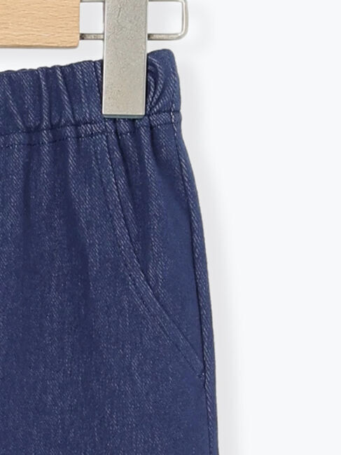 Samansa Mos2 Lagom「【おさるのジョージ】デニム風カットツイルパンツ」|その他|