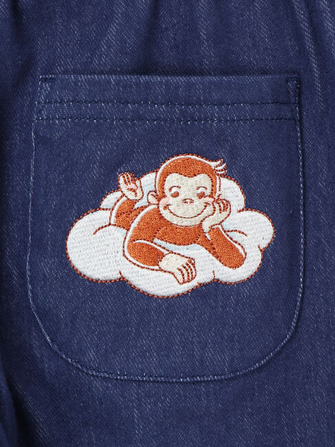 Samansa Mos2 Lagom「【おさるのジョージ】デニム風カットツイルパンツ」|その他|