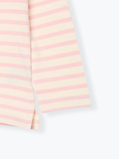 Samansa Mos2 Lagom「ハリネズミ刺繍ボーダーカットソー」|Tシャツ・カットソー|