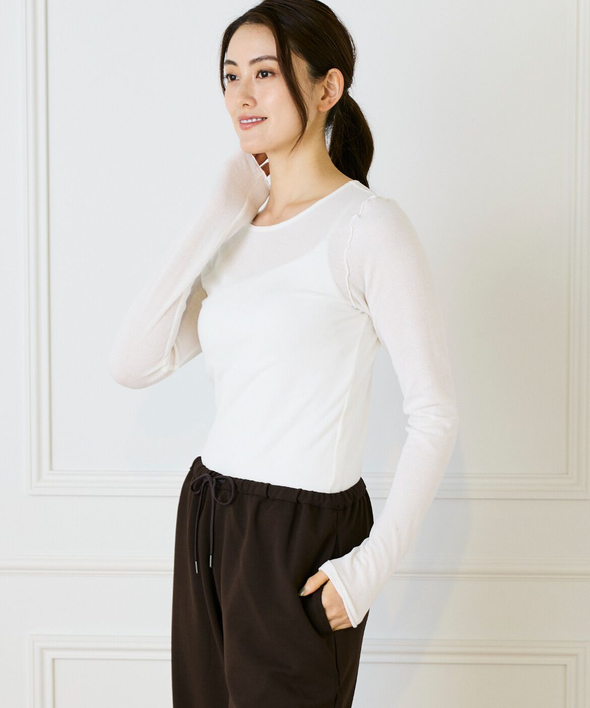 DAY by DAY it&rsquo;s international「シアーテレコクルーネックプルオーバー」|Tシャツ・カットソー|