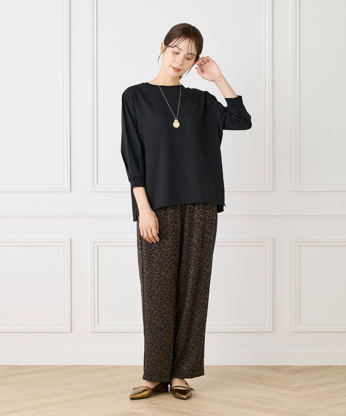 Le Souk「ラウンドプレートチャームネックレス」|ネックレス|