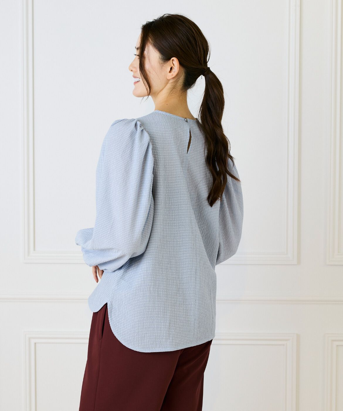 Le Souk「ギャザースリーブプルオーバー」|シャツ・ブラウス|