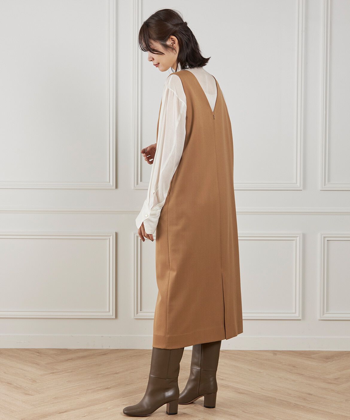 INED「ボートネックワンピース　　」|ワンピース|