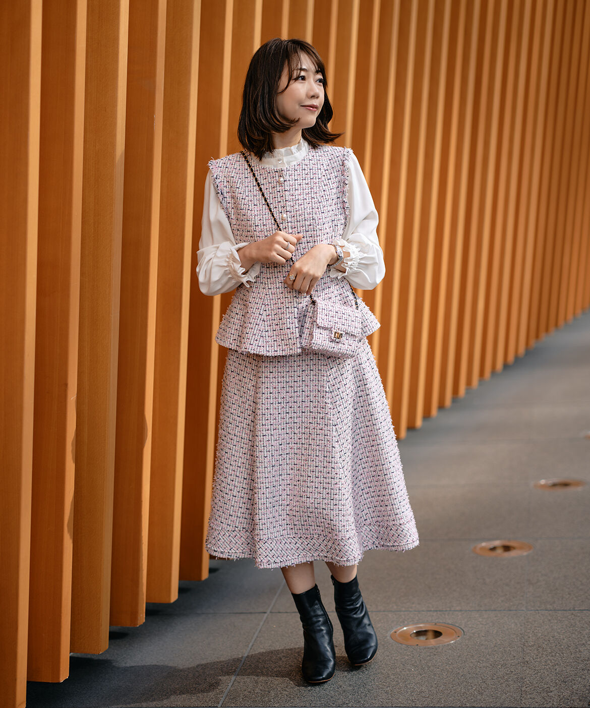 Maglie le cassetto「《M Maglie le cassetto》フリンジツイードショルダーバッグ」|その他|