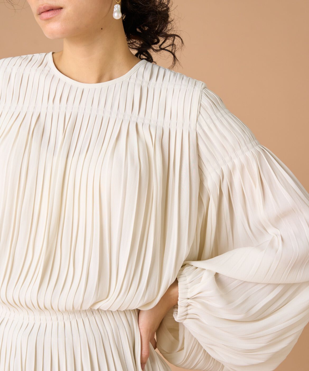 la veille by SUPERIOR CLOSET「プリーツブラウス　」|シャツ・ブラウス|