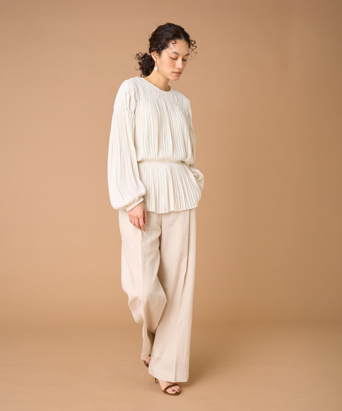 la veille by SUPERIOR CLOSET「プリーツブラウス　」|シャツ・ブラウス|