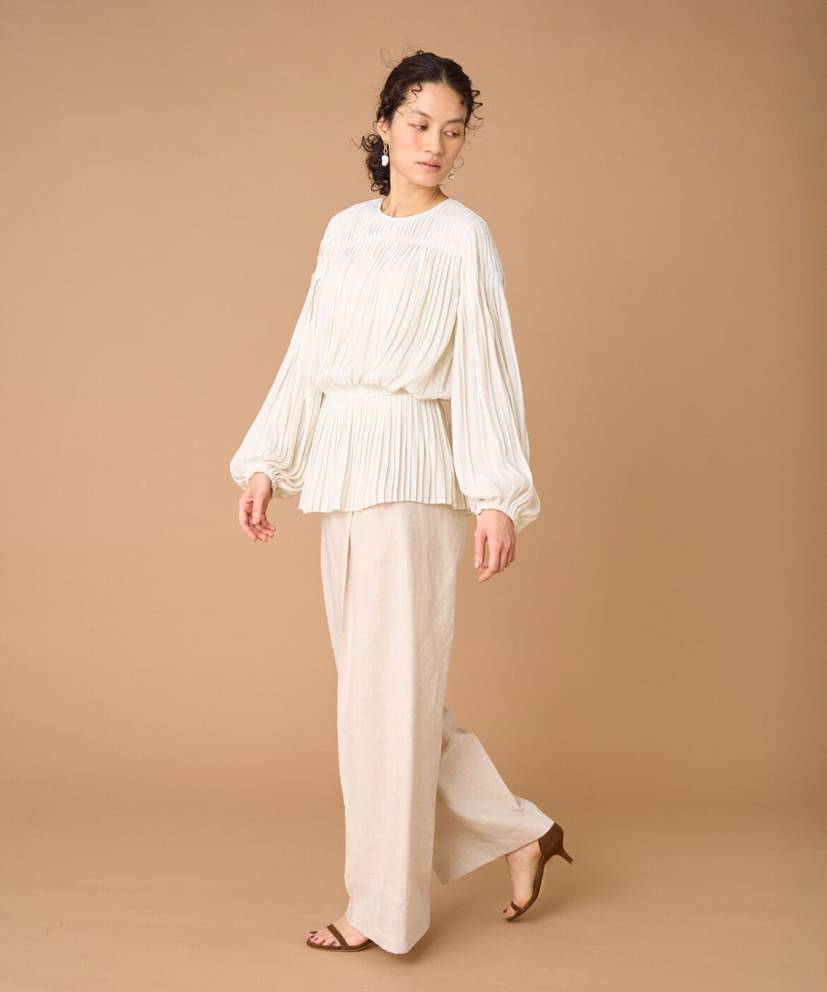 la veille by SUPERIOR CLOSET「プリーツブラウス　」|シャツ・ブラウス|