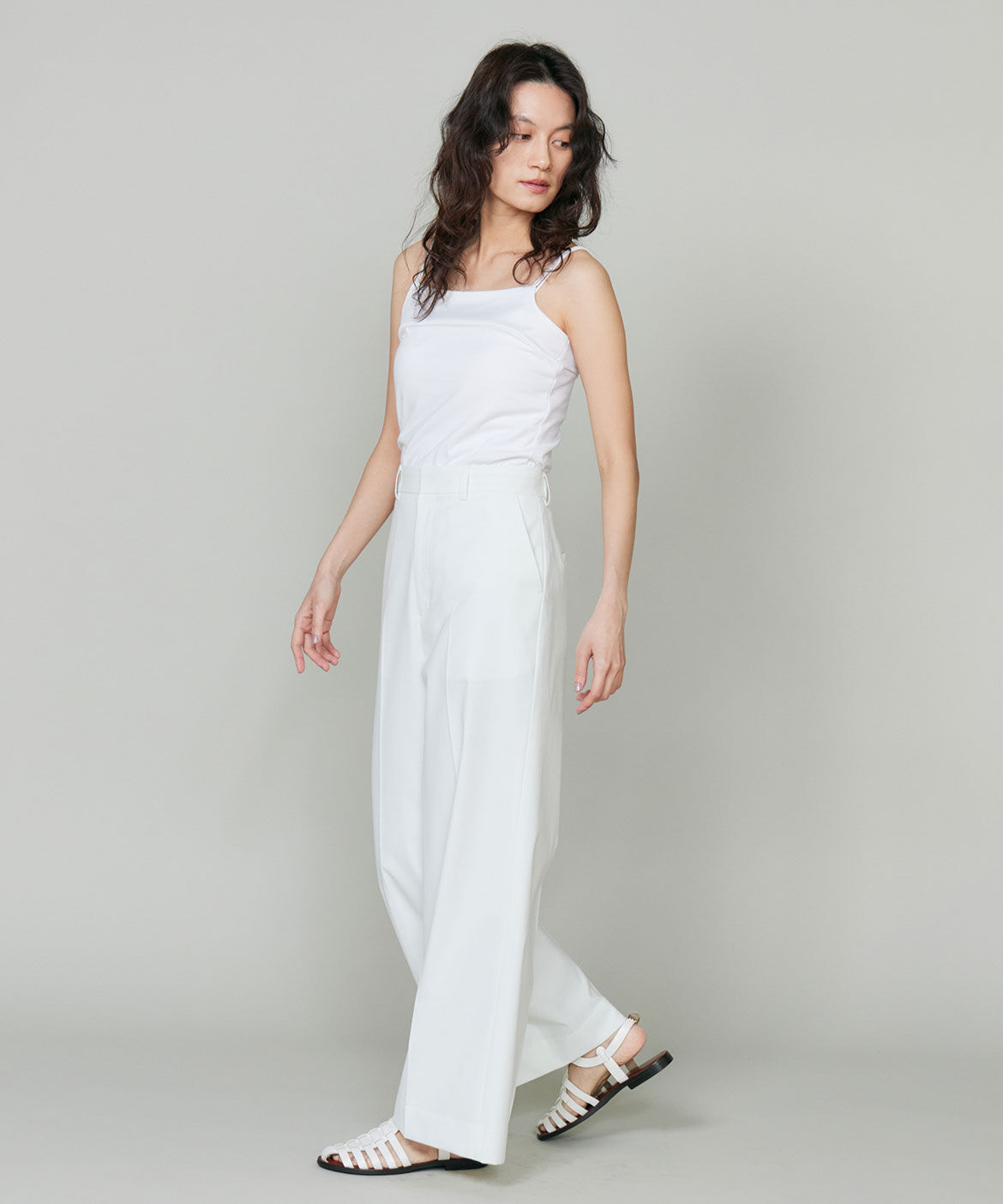 INED「《大きいｻｲｽﾞ》ｽﾋﾞﾝMIXｺｯﾄﾝｻﾃﾝ切り替えｷｬﾐｿｰﾙ《ｽ 」|キャミソール|