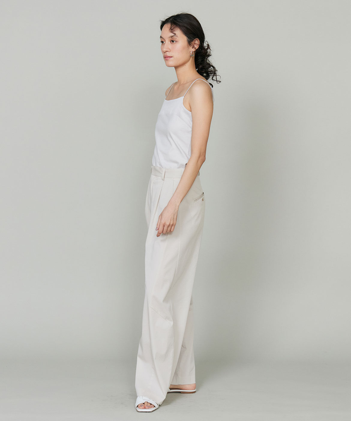 INED「《大きいｻｲｽﾞ》ｽﾋﾞﾝMIXｺｯﾄﾝｻﾃﾝ切り替えｷｬﾐｿｰﾙ《ｽ 」|キャミソール|