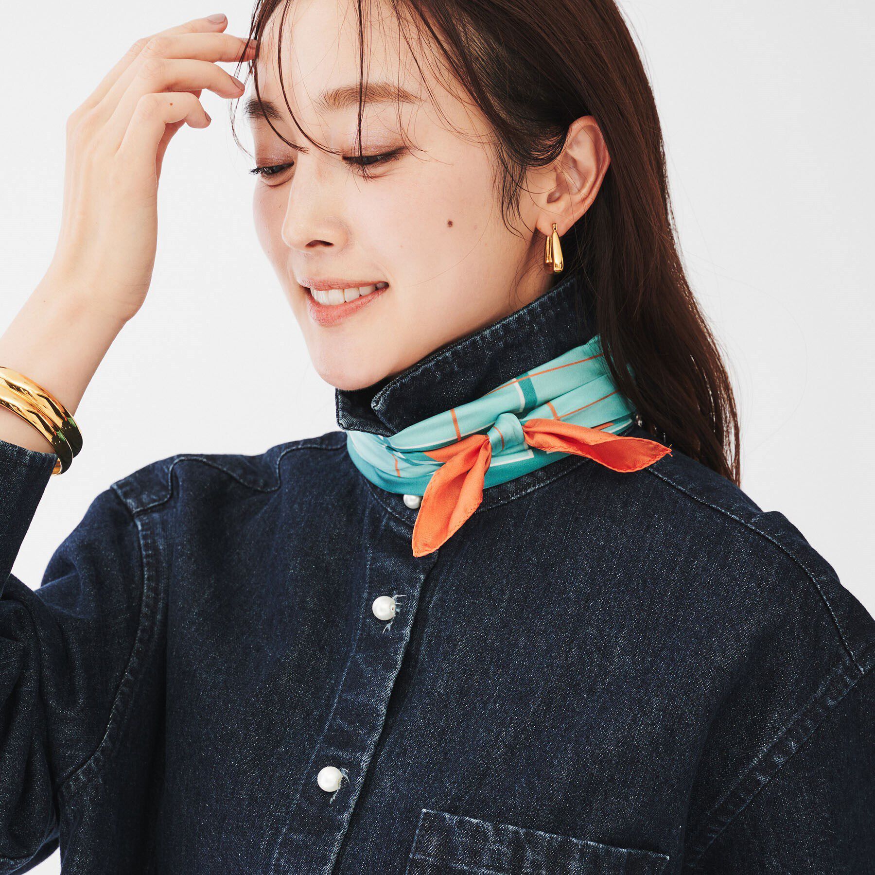 UNTITLED「ジオメトリックスカーフ」|ストール|