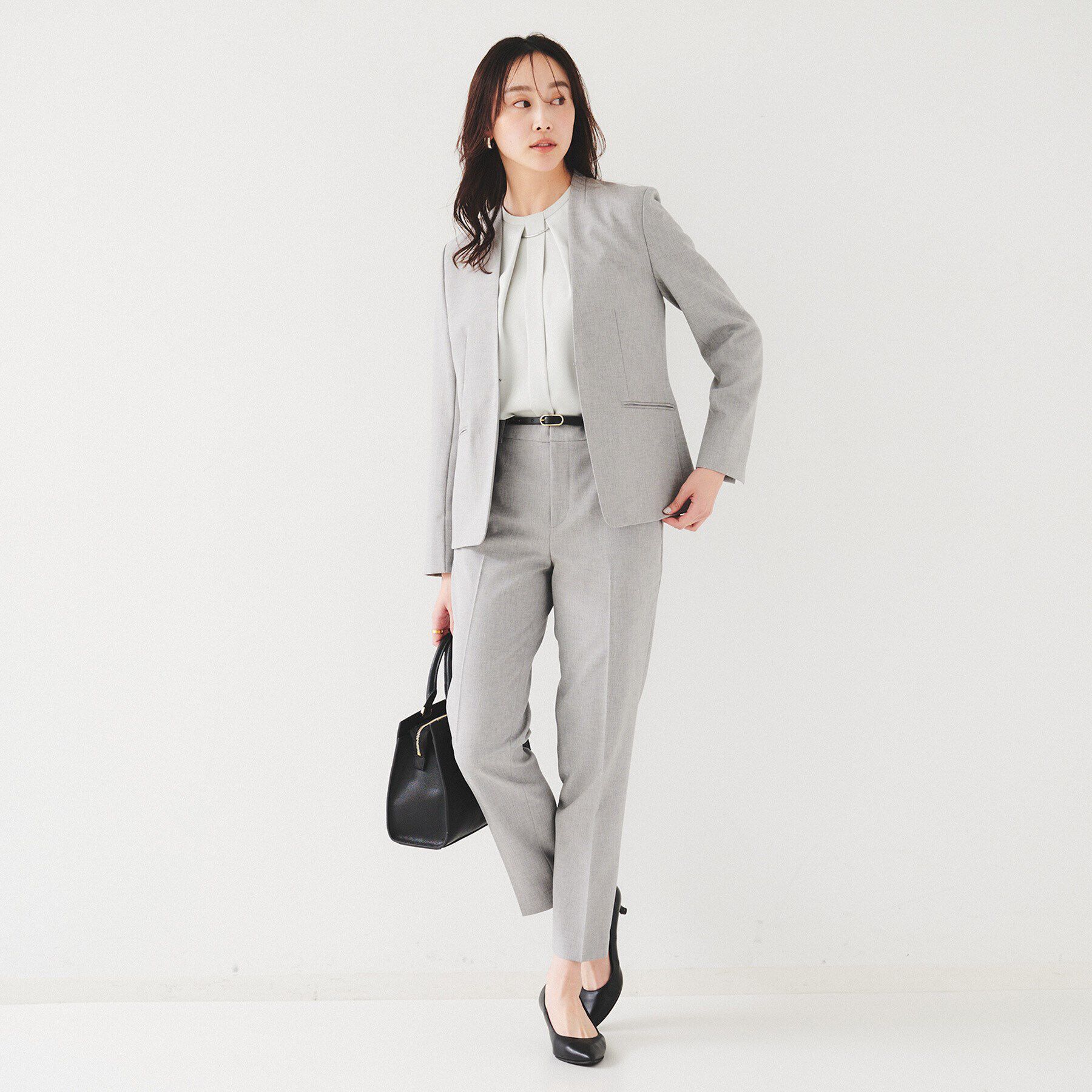 UNTITLED「【セットアップ可能】リネンライク テーパードパンツ」|その他|