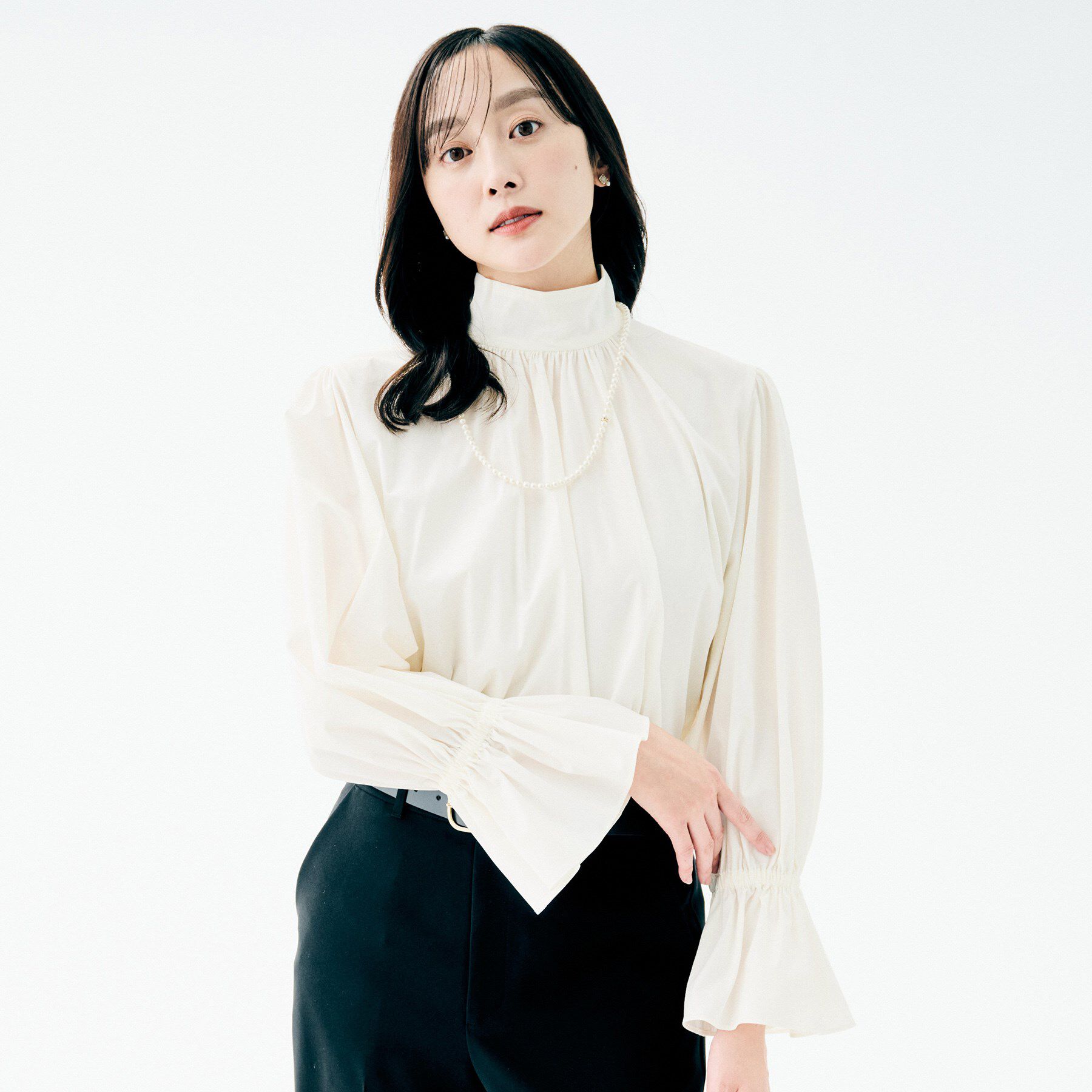 UNTITLED「【セレモニー/華やか】2WAYボウタイブラウス」|シャツ・ブラウス|