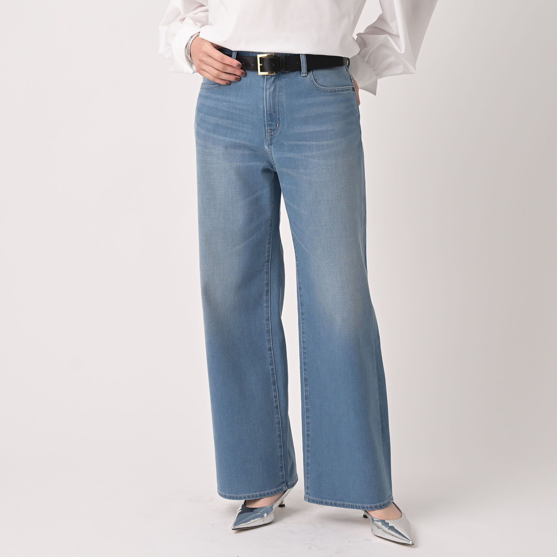 UNTITLED「【人気デニム/快適に美シルエット見せ】MAKE&times;DENIM WIDE」|デニム|