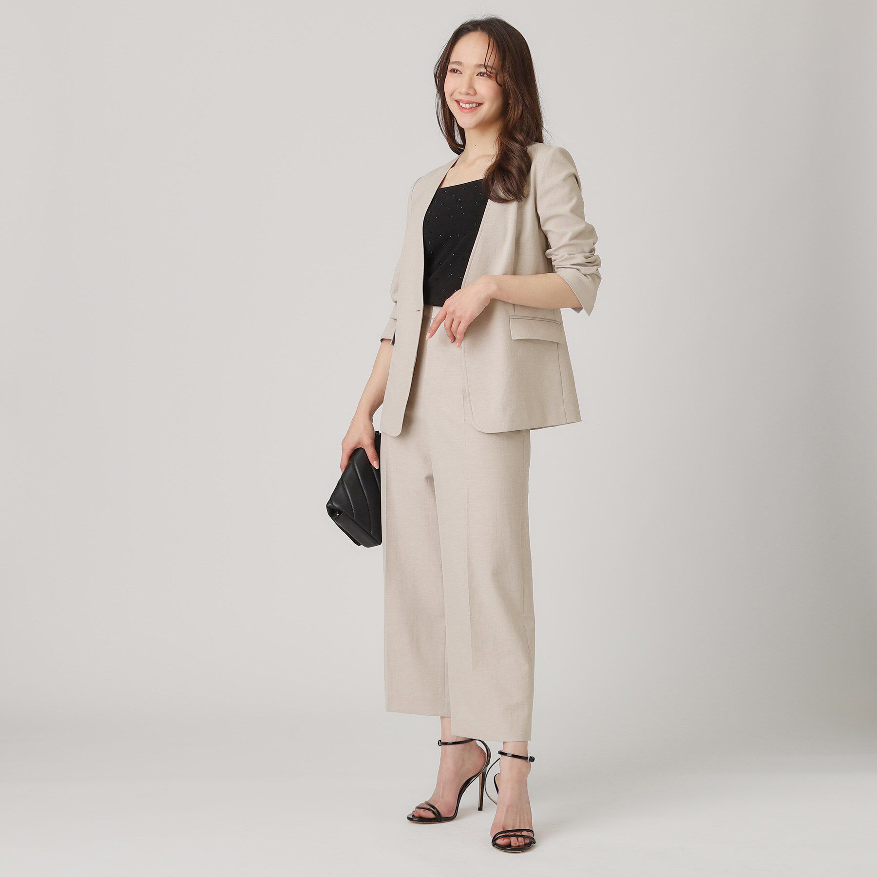 COUP DE CHANCE「【洗える／日本製】ノーカラージャケット」|ノーカラージャケット|