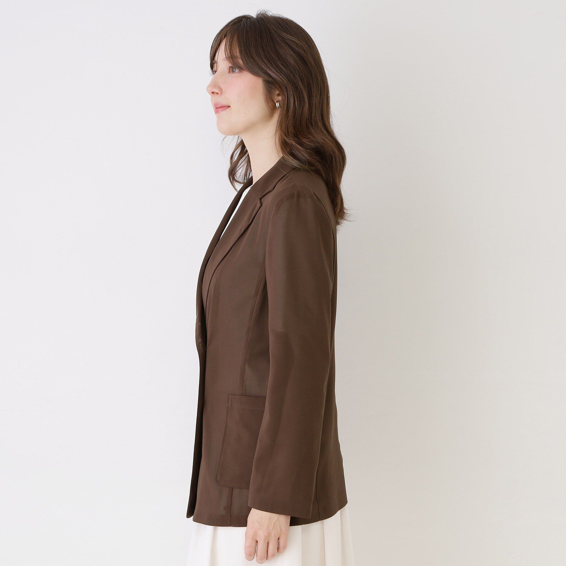 COUP DE CHANCE「【手洗い可／日本製】シアーテーラード ジャケット」|テーラードジャケット|