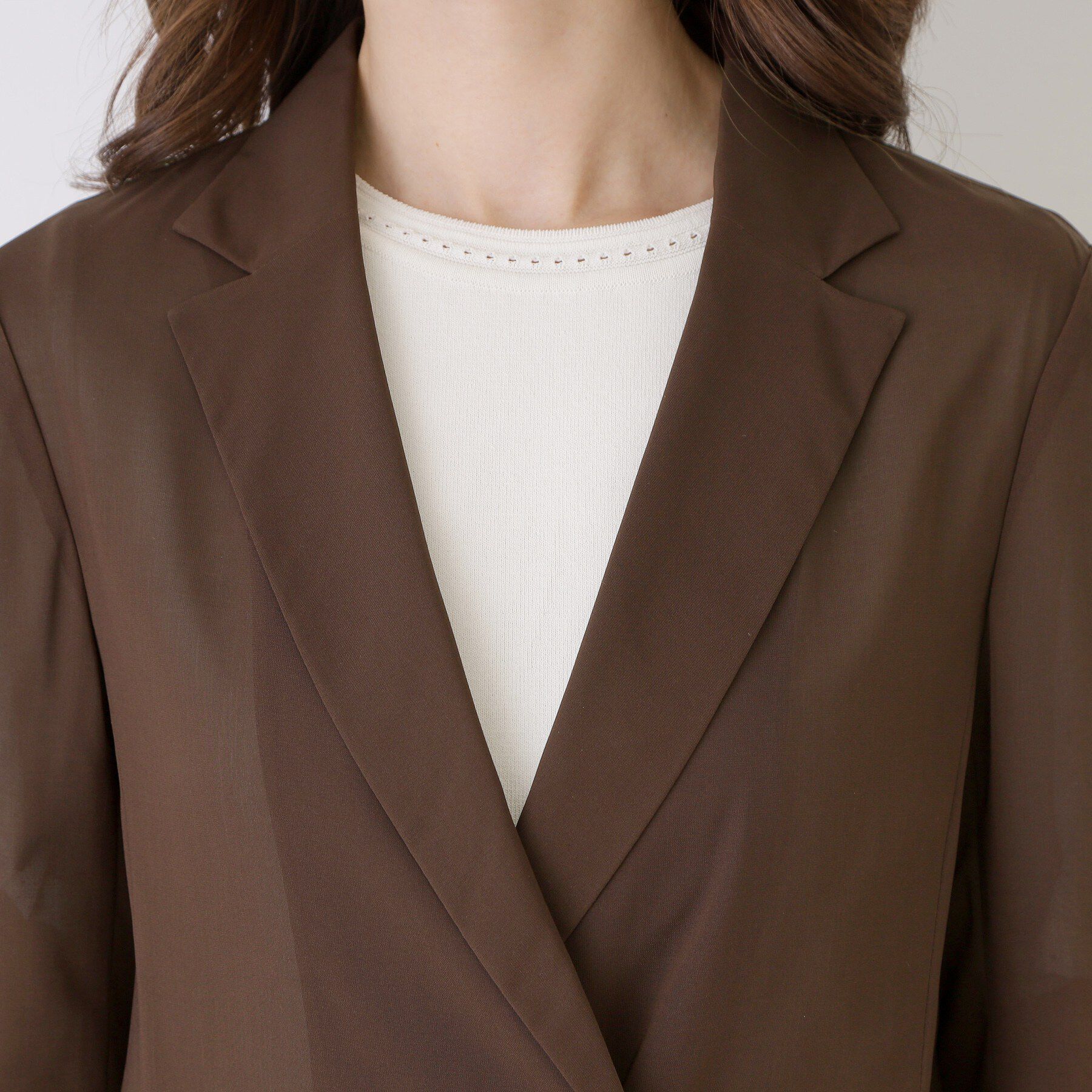 COUP DE CHANCE「【手洗い可／日本製】シアーテーラード ジャケット」|テーラードジャケット|