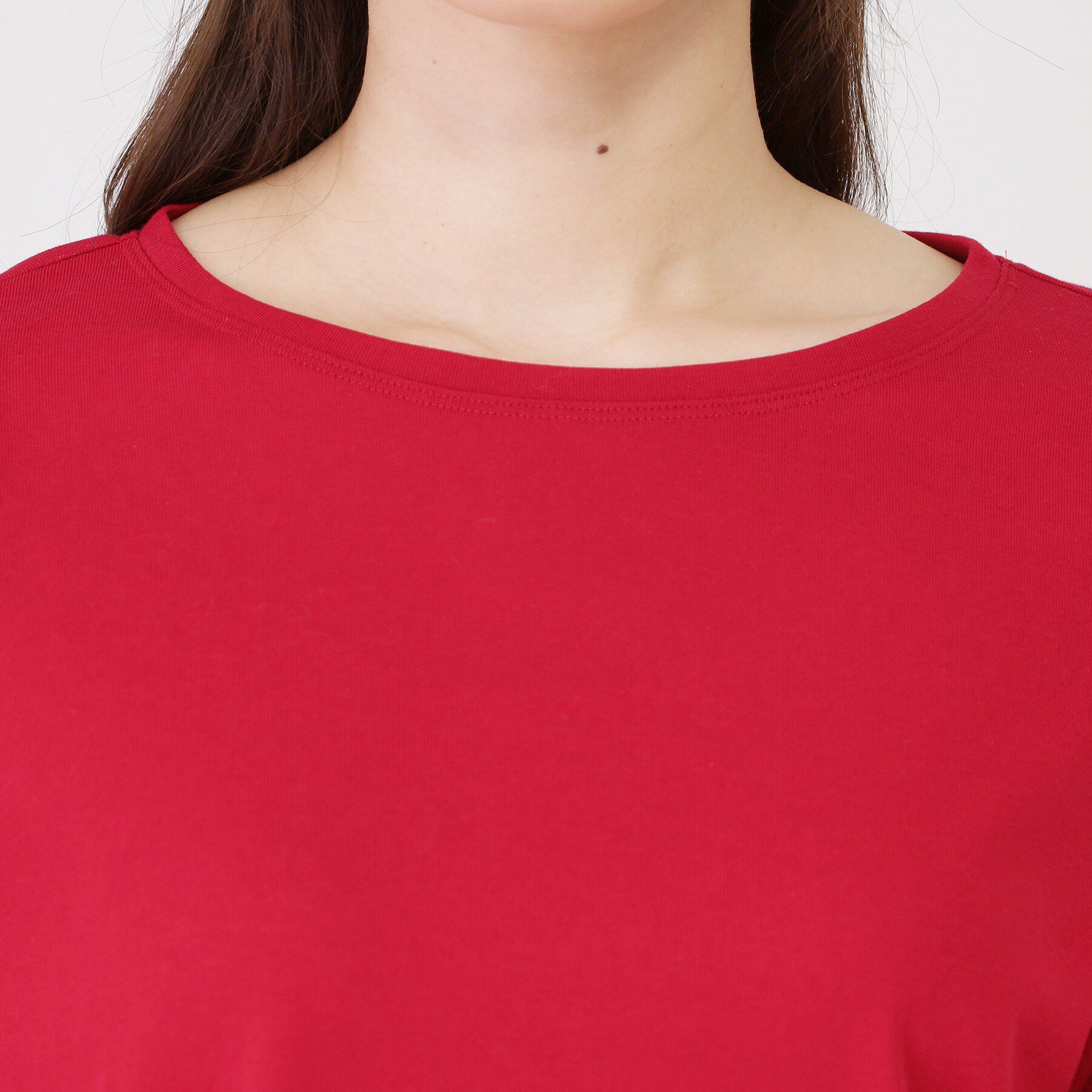 COUP DE CHANCE「【手洗い可／日本製】異素材ドッキングのプルオーバー」|Tシャツ・カットソー|