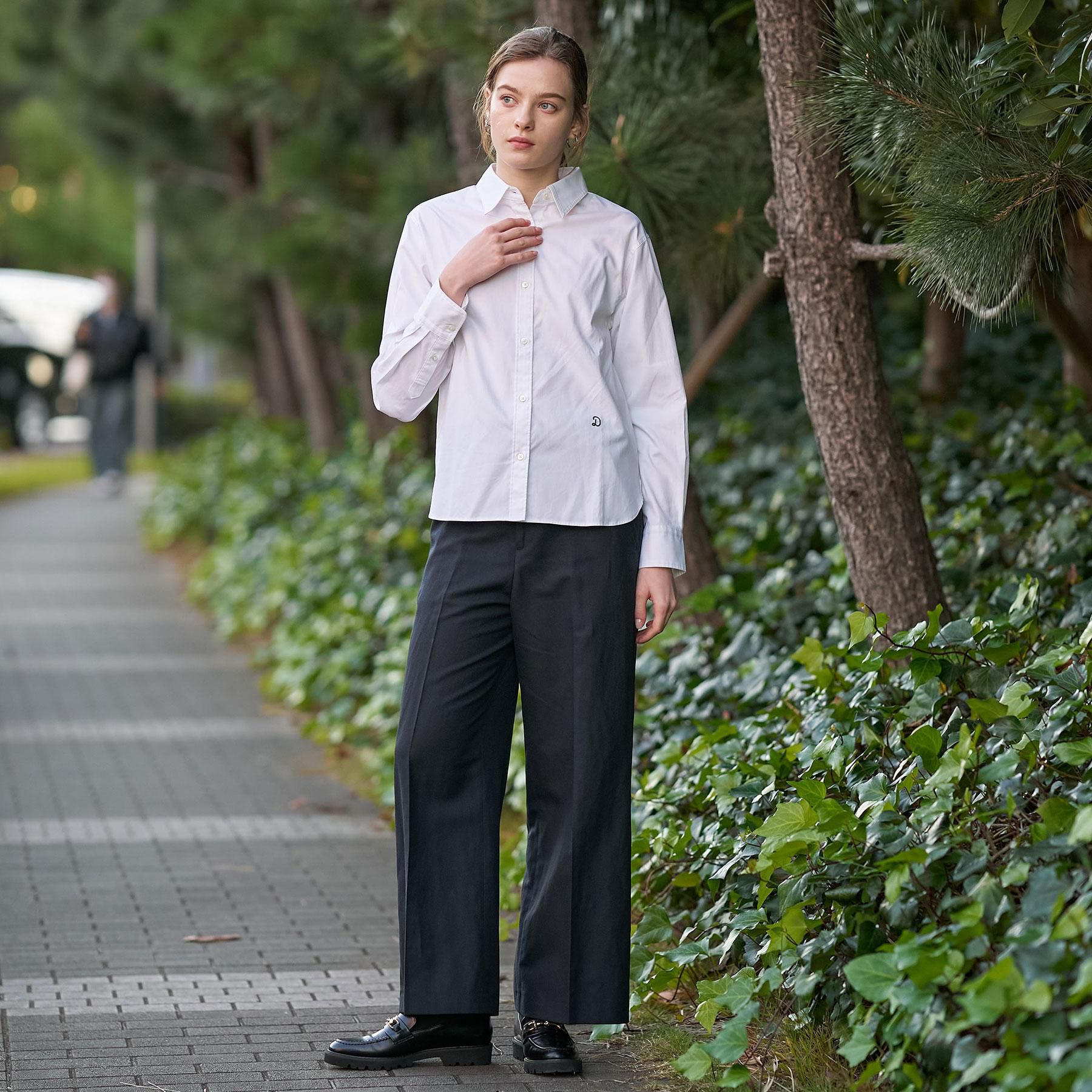 DRESSTERIOR「【春カラー/通勤/ウォッシャブル】オックスフォードシャツ」|シャツ・ブラウス|