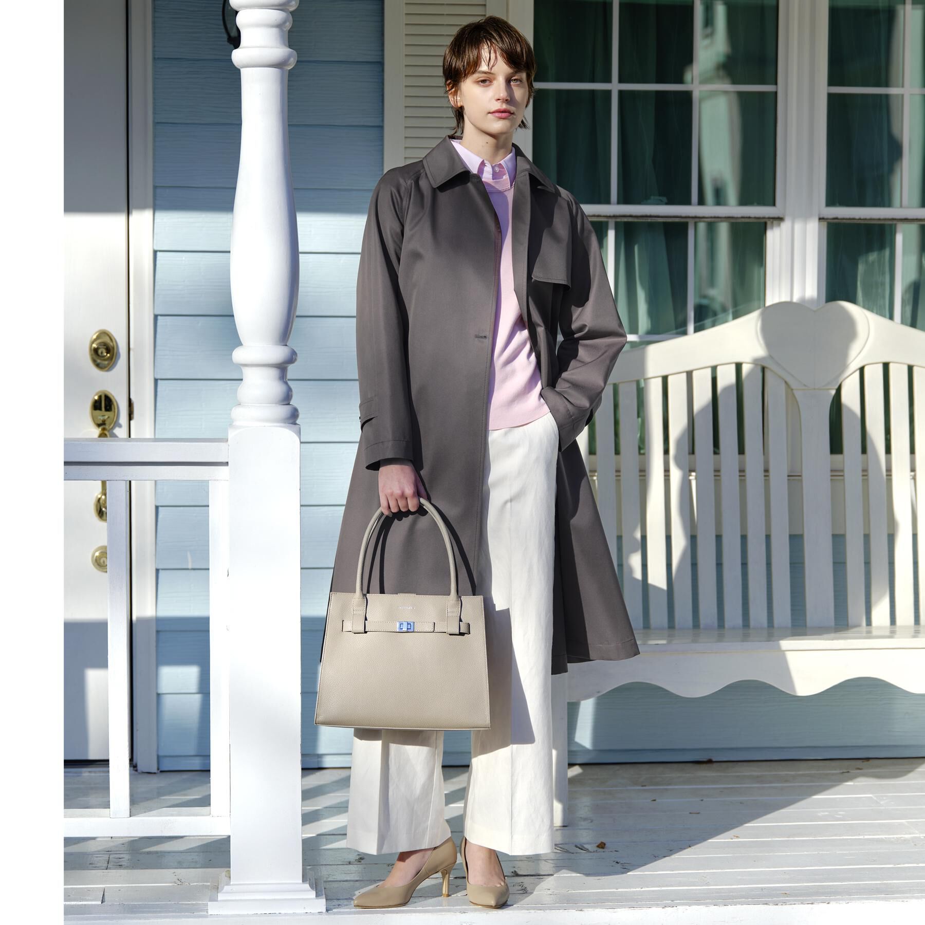 DRESSTERIOR「【ウォッシャブル/美シルエット】ライト トレンチコート」|トレンチコート|