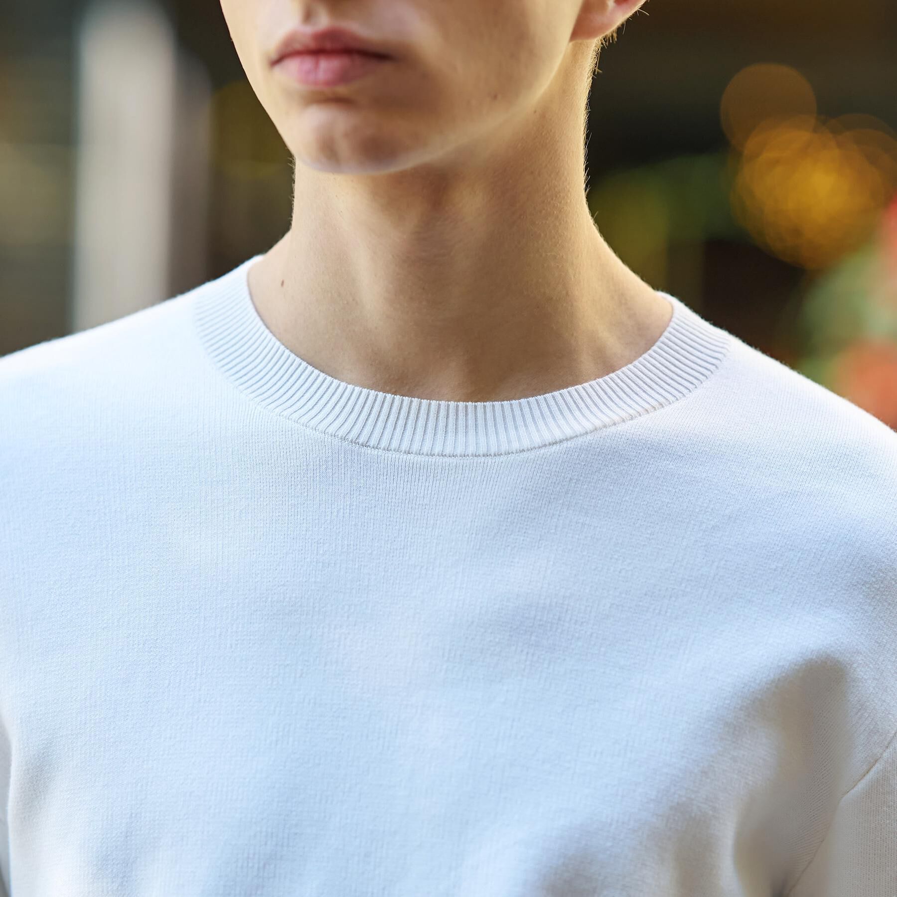 DRESSTERIOR「【ウォッシャブル】コットンスムース アームラインクルーネック」|ニット・セーター|