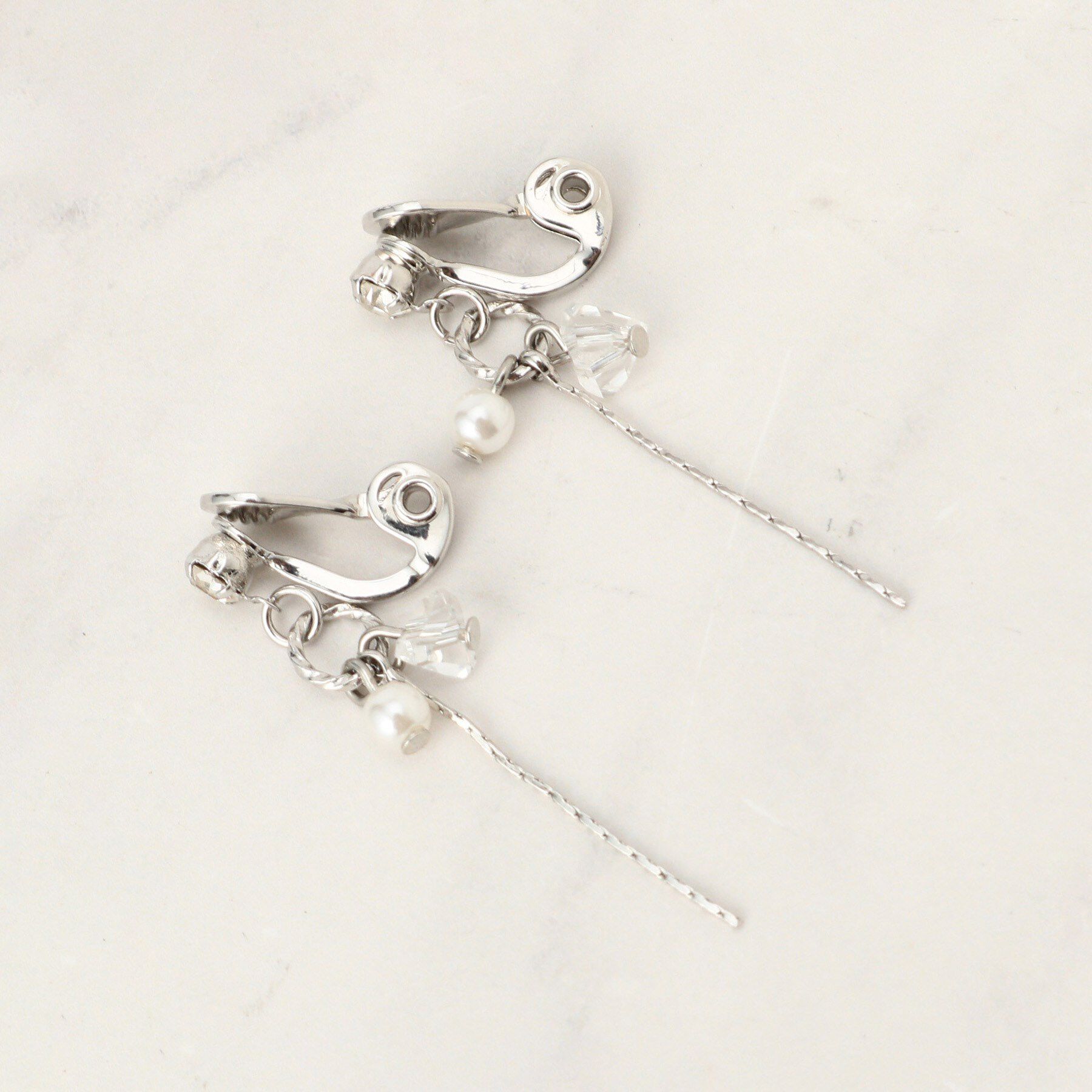 grove「【痛くなりにくい】パール調ビジューイヤリング」|イヤリング|