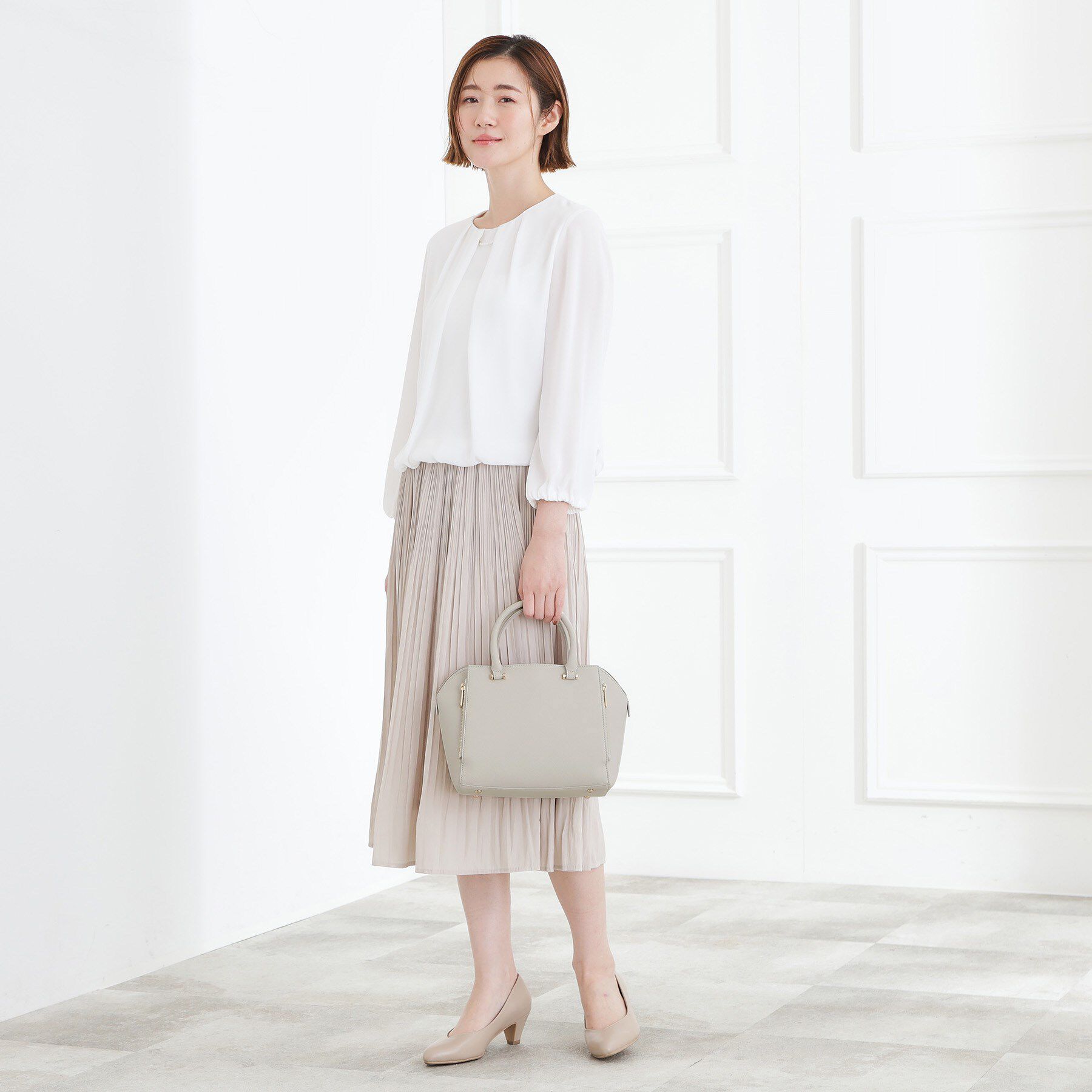 grove「【人間工学】タテZipバーハンドル2WAYトート」|トートバッグ|