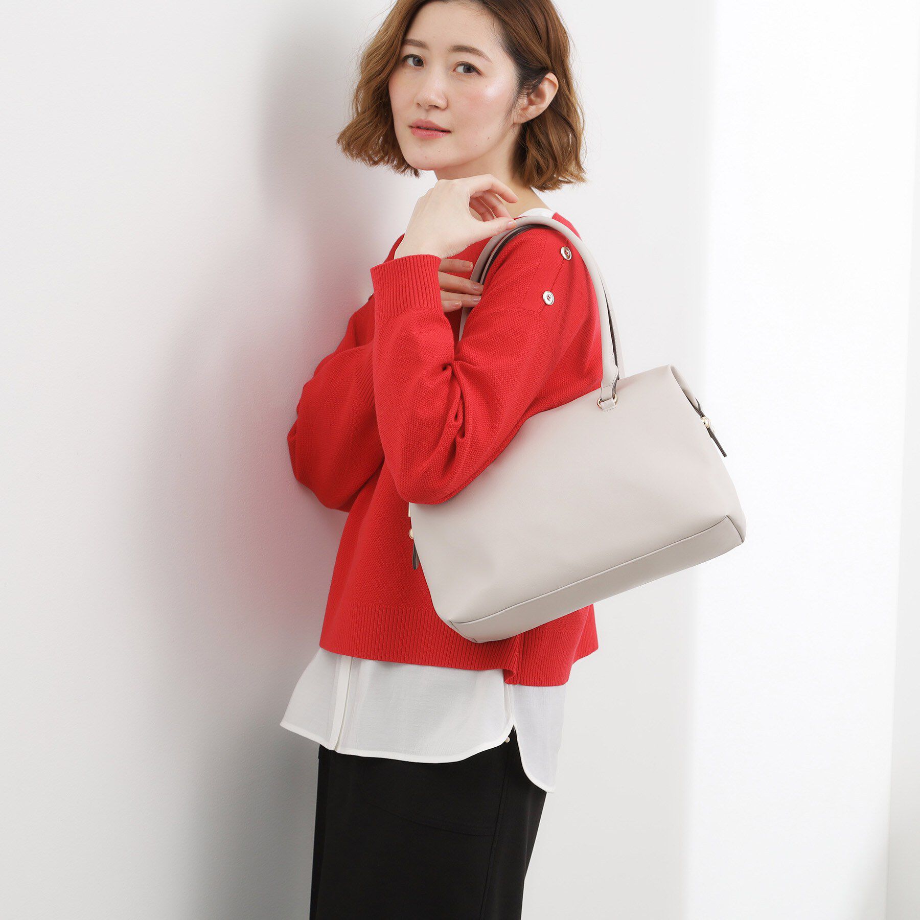 grove「ロングハンドルボストン」|ボストンバッグ|