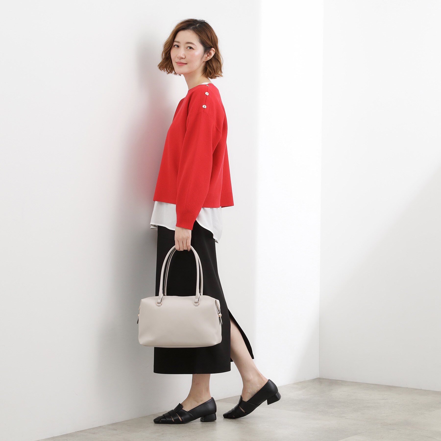 grove「ロングハンドルボストン」|ボストンバッグ|