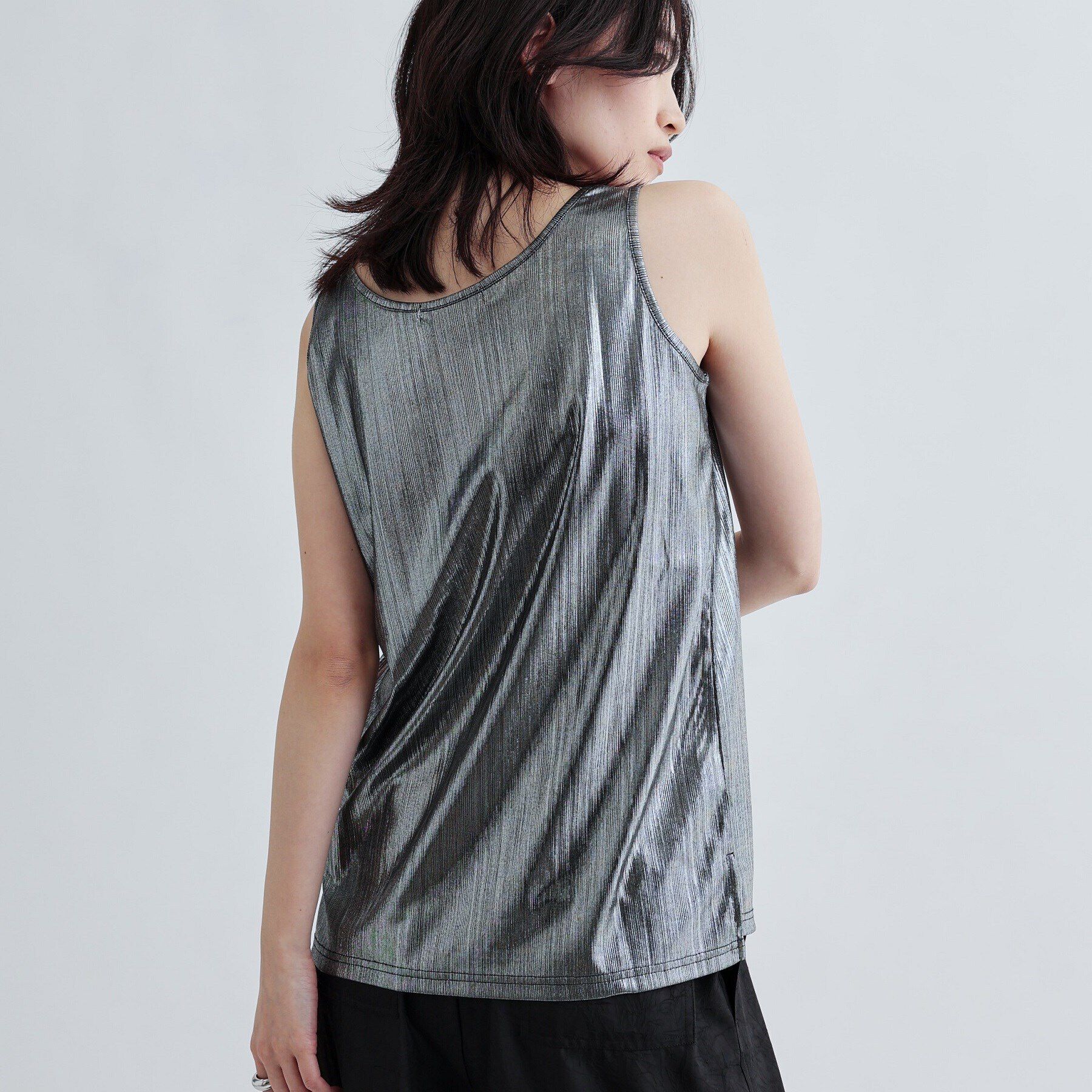 GALLEST「【再入荷】箔プリントタンクトップ」|キャミソール|