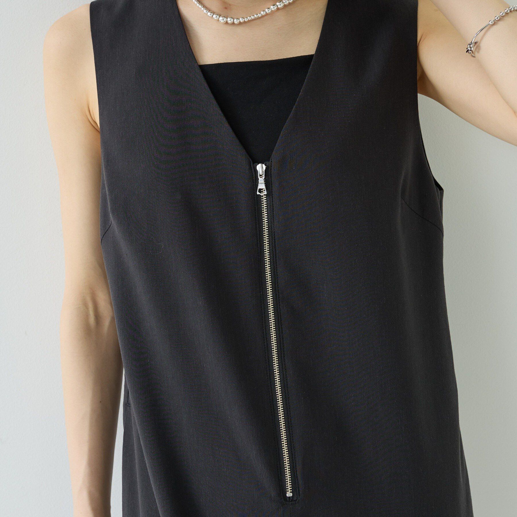 GALLEST「リネン混シアーサロペット」|オールインワン|