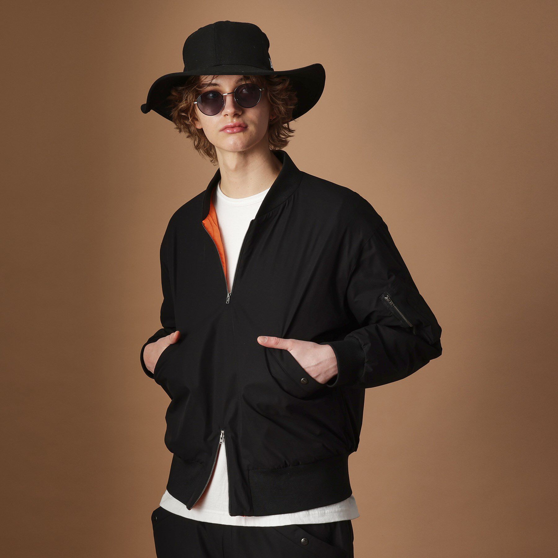 40CARATS&525「【Sサイズ～】MA－1風中わた入りプルオーバーブルゾン」|ブルゾン・スタジャン|