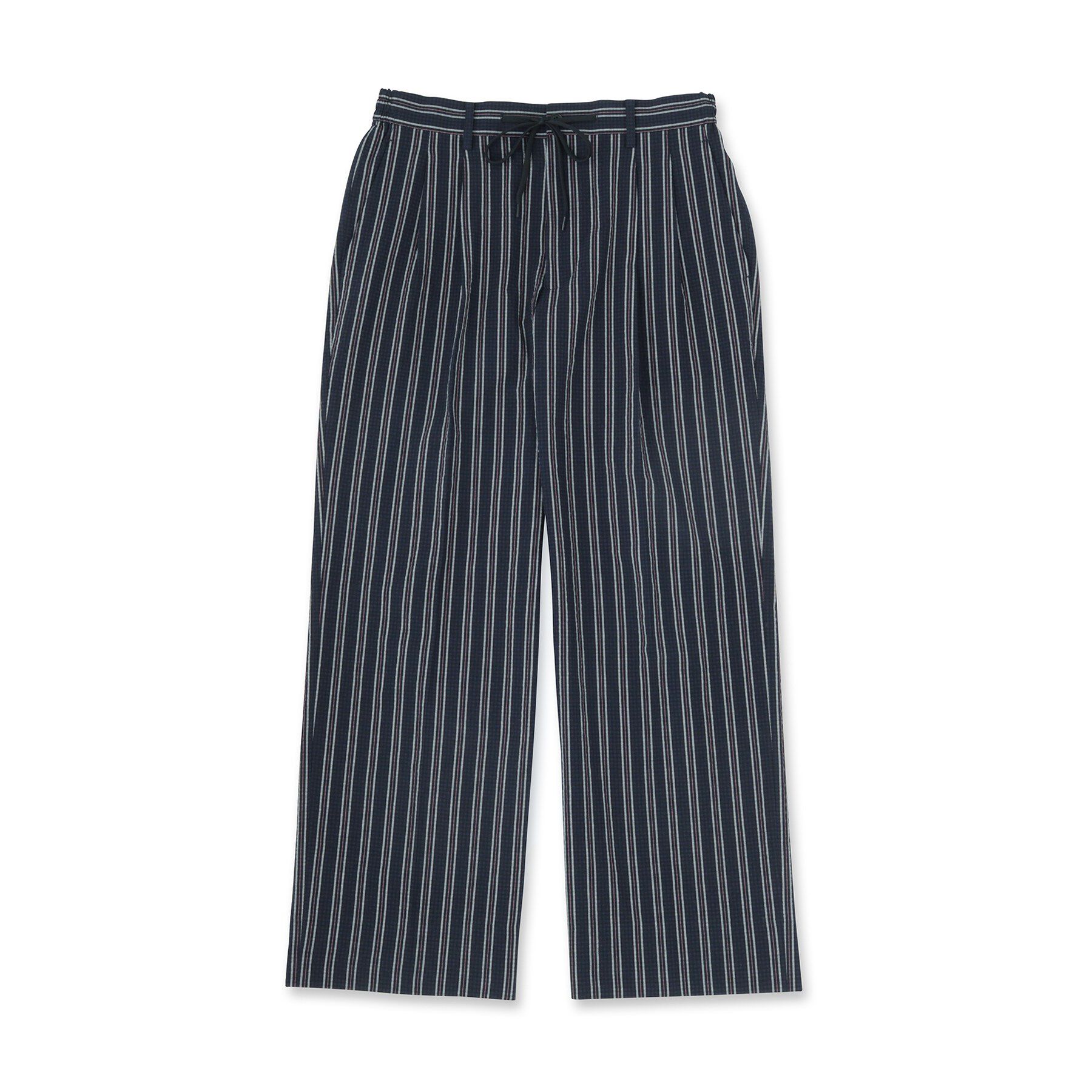 TAKEO KIKUCHI「【BOWLER HAT LABEL】サッカーストライプ イージーワイドパンツ」|その他|