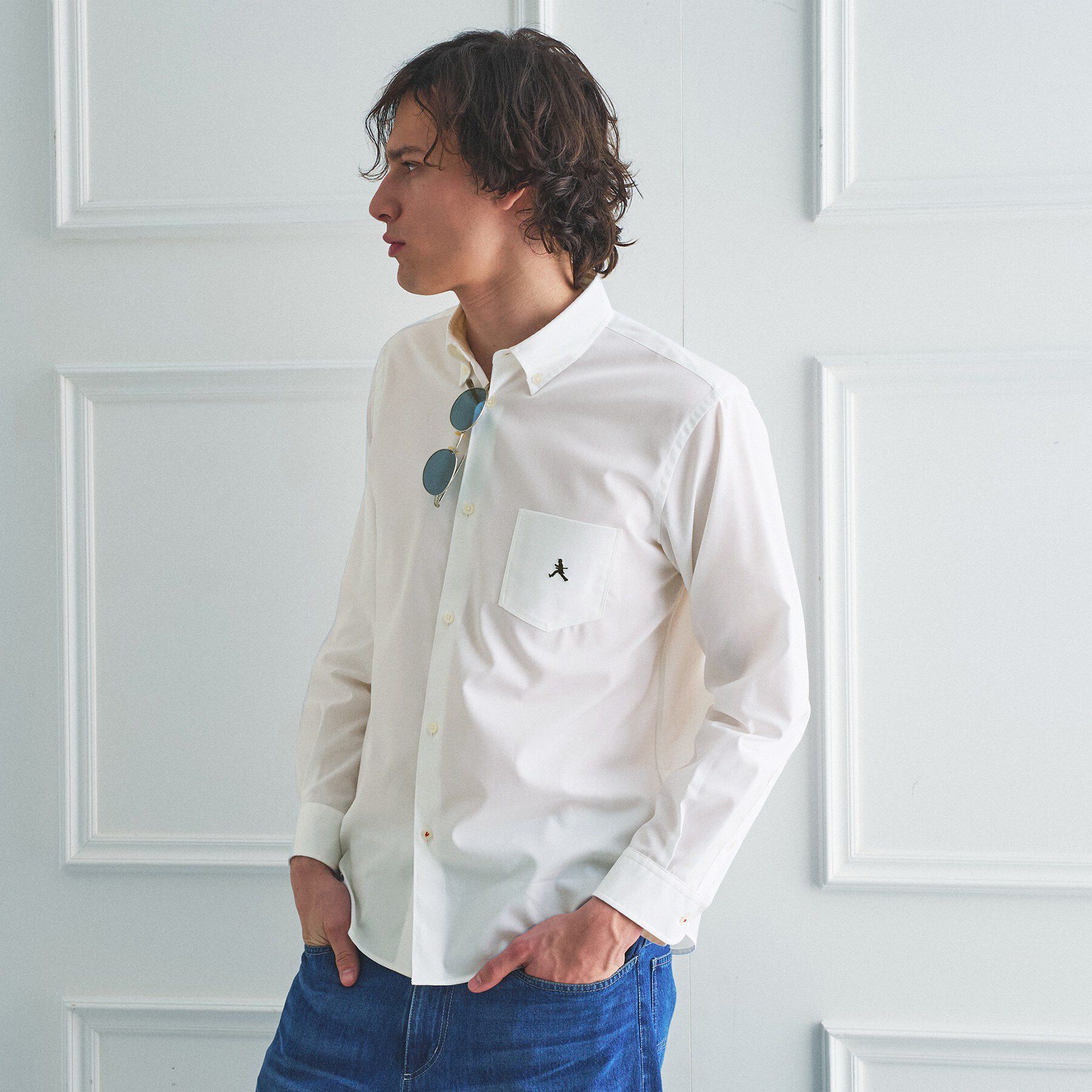 TAKEO KIKUCHI「【BOWLER HAT LABEL】ボーラーハットウォーカー刺繍 ボタンダウンシャツ」|シャツ・ブラウス|