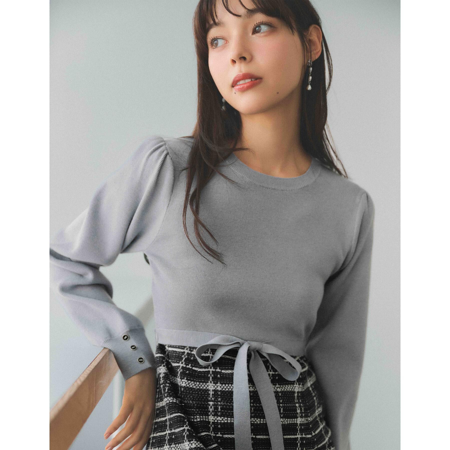 index「チェックラメジャカードニットワンピース」|ワンピース|