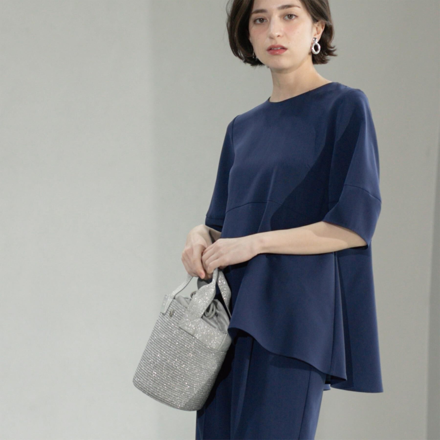 OPAQUE.CLIP「《6色展開》ストレッチペプラムブラウス/セットアップ対応【洗濯機洗い可/防シワ】」|シャツ・ブラウス|