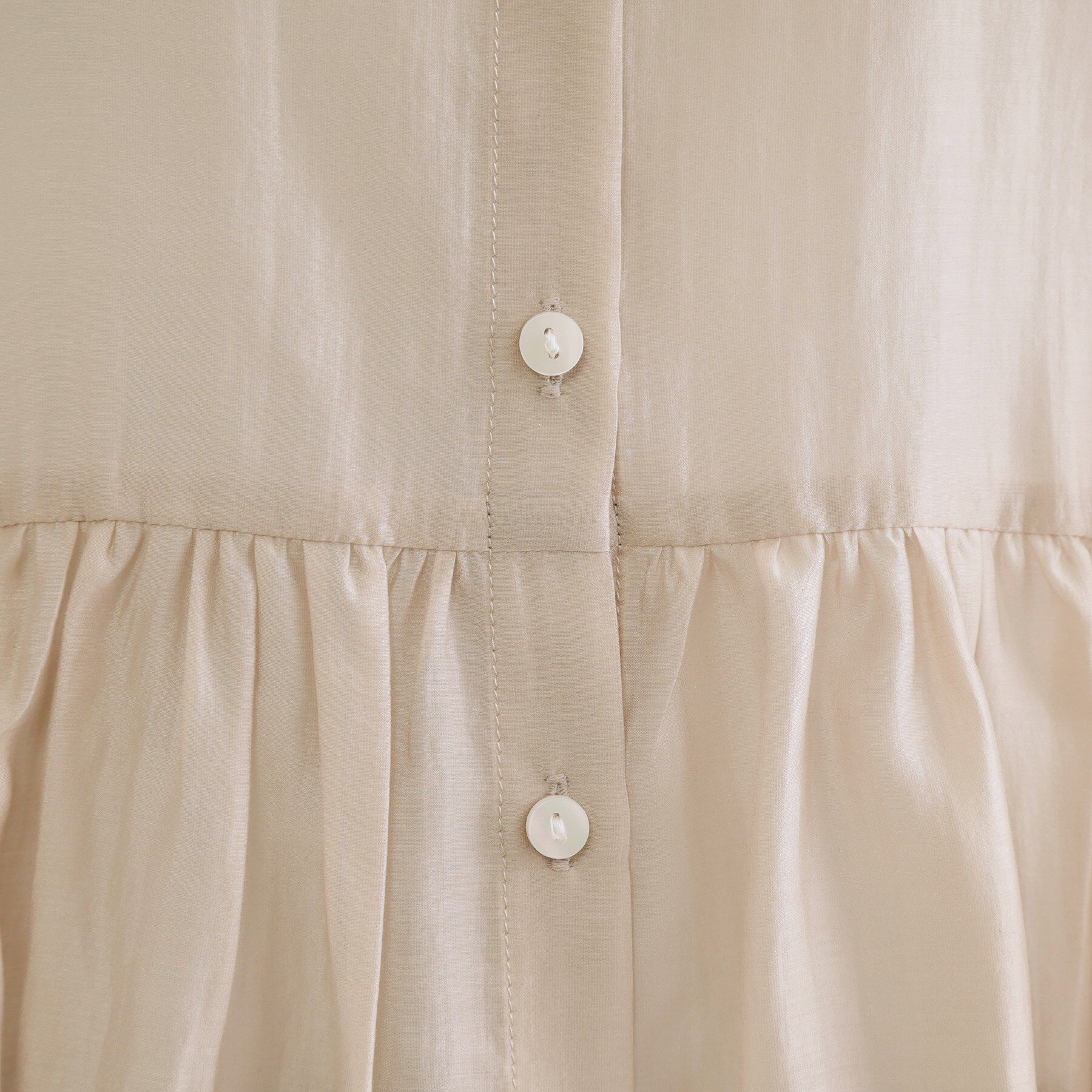 OPAQUE.CLIP「シアーペプラムブラウス【洗濯機洗い可】」|シャツ・ブラウス|